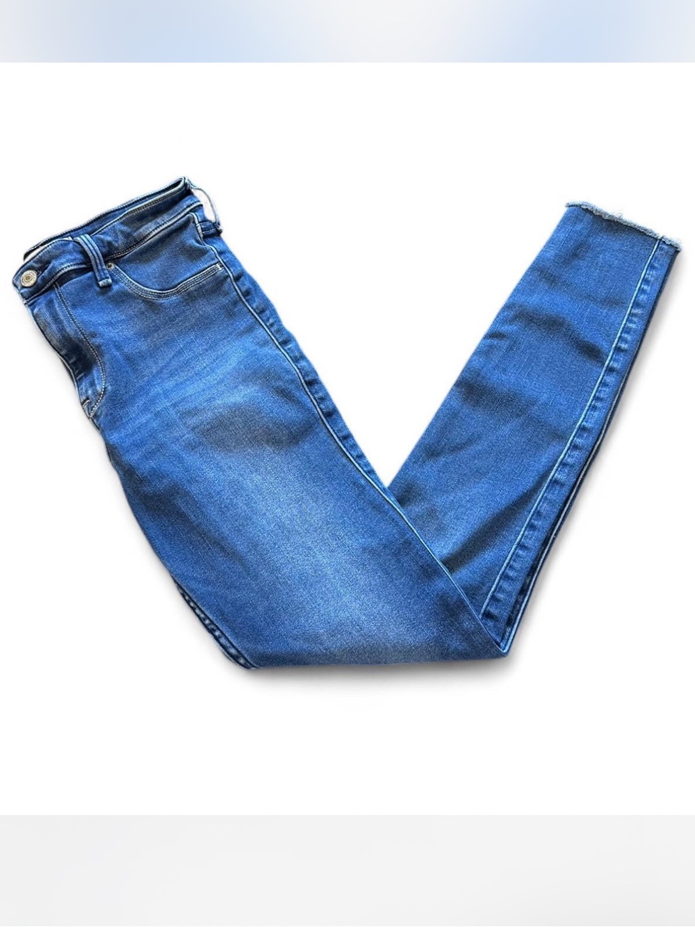 ABERCROMBIE & FITCH The Jean Legging Hi-Rise in Dark Wash — 6